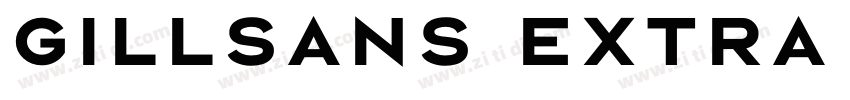 Gillsans Extra Bold字体转换